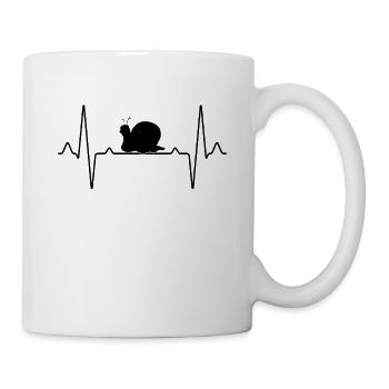Battement de cœur d’escargot - Mug blanc - blanc - Droite