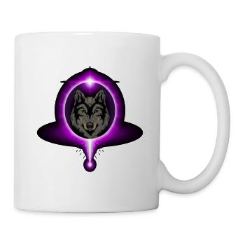 Wolf Lila - Tasse - Weiß - Rechts