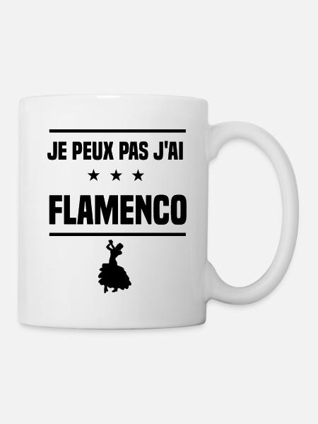 j'peux pas j'ai flamenco espagnol humour - Mug blanc - blanc