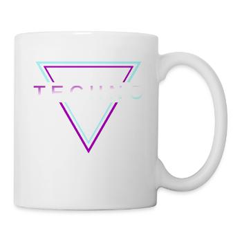 Techno House Party EDM Festival Goa Electro Rave - Mug - white - Right