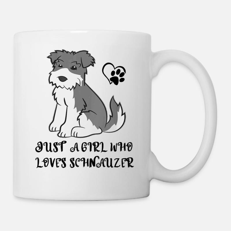 I love my Schnauzer - Mug - white