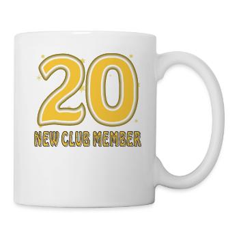 ANNIVERSAIRE 20 - Mug blanc - blanc - Droite