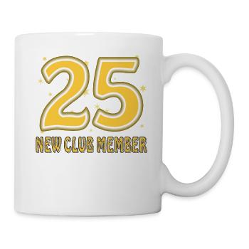 GEBURTSTAG 25 - Tasse - Weiß - Rechts