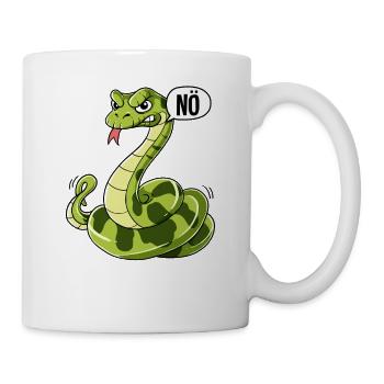 Schlange Nö - Tasse - Weiß - Rechts