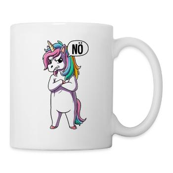 Einhorn Nö - Tasse - Weiß - Rechts