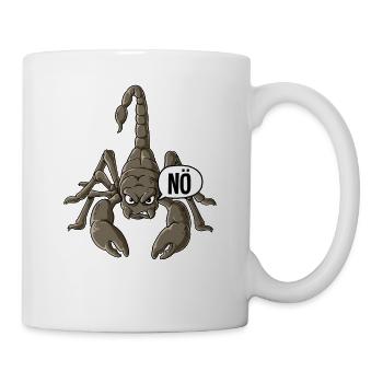Skorpion Nö - Tasse - Weiß - Rechts