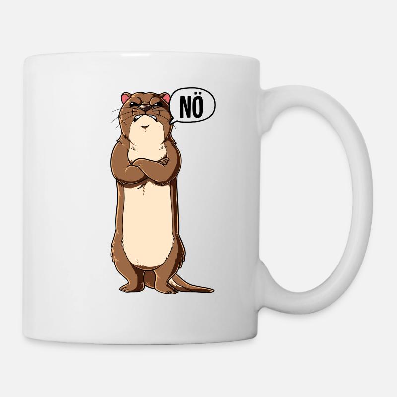 Otter Nö - Tasse - Weiß