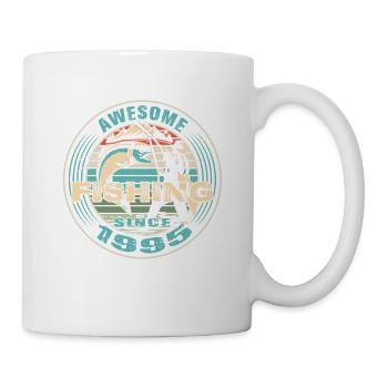 Awesome since 1995. Angel, Angler's Birthday - Mug - white - Right