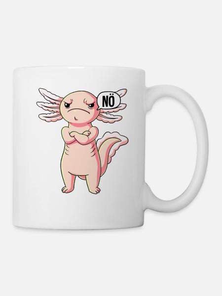 Axolotl Nö - Tasse - Weiß