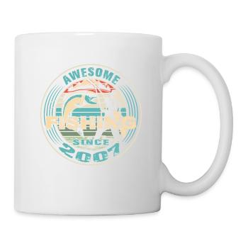Génial depuis 2007. Angel, l’anniversaire du pêcheur - Mug blanc - blanc - Droite