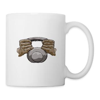 Two Things I Like, Lifting Heavy, Not Running 5 - Mug - white - Right