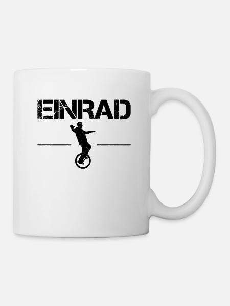 Einrad - Tasse - Weiß