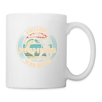 Awesome since 1999. Angel, Angler Geburtstag - Tasse - Weiß - Rechts