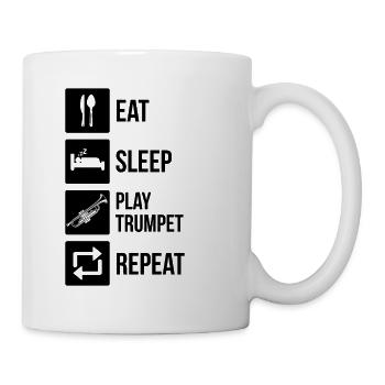 Trumpet Trumpet Player Trumpeter - Mug - white - Right