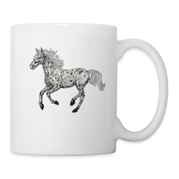 Drawing of an Appaloosa - Mug - white - Right