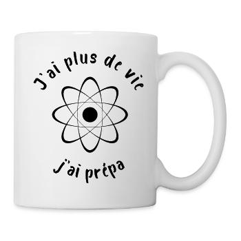 J'ai plus de vie j'ai prépa - Mug blanc - blanc - Droite
