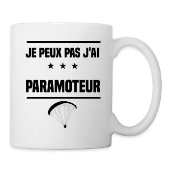 j'peux pas j'ai paramoteur humour - Mug blanc - blanc - Droite