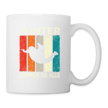 Skydive Skydiver Parachutist Parachute - Mug - white - Right