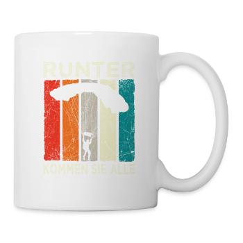 Skydive Skydiver Parachutist Parachute - Mug - white - Right