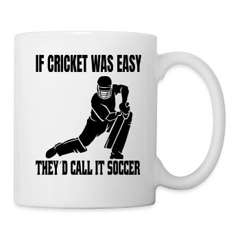 Kricket Team Cricket Spruch Geschenk Kricketfan - Tasse - Weiß - Rechts
