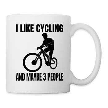 bicycle cycling bicycle tour cycling mountain bike - Mug - white - Right