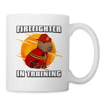 Firefighter in training - Mug - white - Right