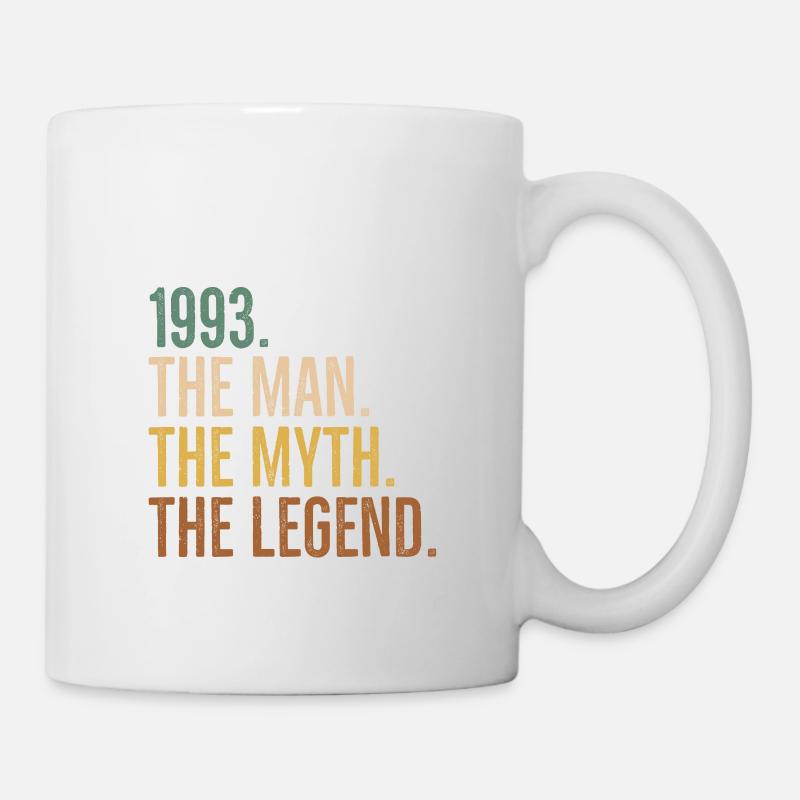 Dezember 1993 Der Mann Der Mythos Die Legende - Tasse - Weiß