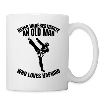 Hapkido Kampfsport Aikido Karate Kampfkunst Judo - Tasse - Weiß - Rechts