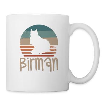 Vintage Retro Birman Cat Lover - Mug blanc - blanc - Droite