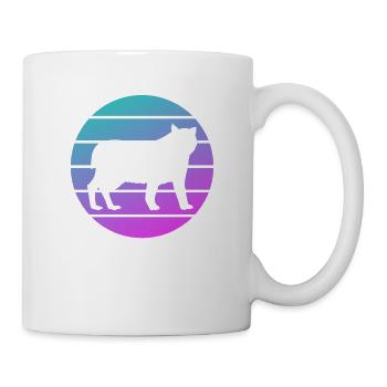 Rétro American Lynx Cat Lover - Mug blanc - blanc - Droite