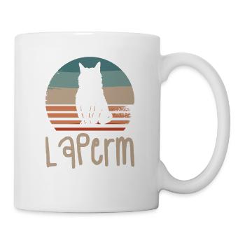 Vintage Retro Laperm Cat Lover - Mug blanc - blanc - Droite