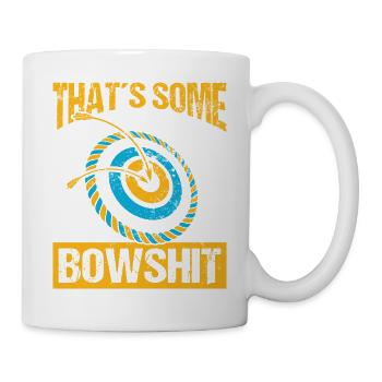 Bogensport Bogenschütze Bogenschießen Pfeil Bogen - Tasse - Weiß - Rechts