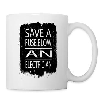 gift idea electric wire funny quote love devices - Mug - white - Right