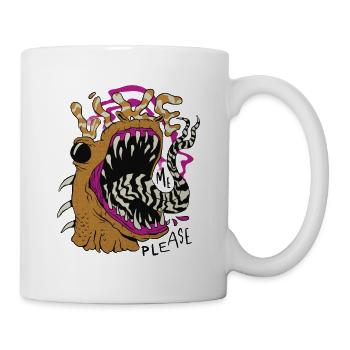 Wie bitte furchterregende Kreatur Wie bitte furcht - Tasse - Weiß - Rechts