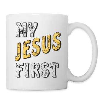 MON JÉSUS D’ABORD - Mug blanc - blanc - Droite