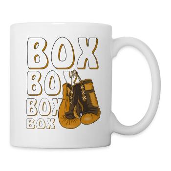 BOXING GLOVES BOX - Mug - white - Right