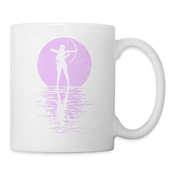 Bogensport Bogenschütze Bogenschießen Pfeil Bogen - Tasse - Weiß - Rechts