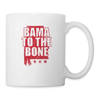 Alabama Bama to the Bone USA Amerika - Tasse - Weiß - Rechts