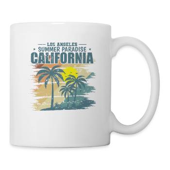 California Los Angeles Summer Paradise USA - Tasse - Weiß - Rechts