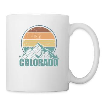 Colorado avec montagnes USA Amérique - Mug blanc - blanc - Droite