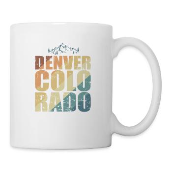 Colorado Denver USA Amerika Bundesstaat - Tasse - Weiß - Rechts