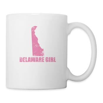 Delaware Girl USA Amerika Bundesstaat - Tasse - Weiß - Rechts