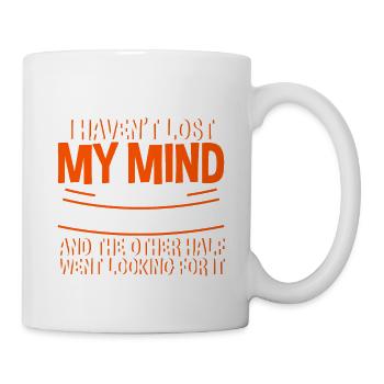 Je n’ai pas perdu la tête, il s’est juste égaré 4 - Mug blanc - blanc - Droite