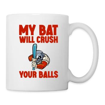 Ma chauve-souris écrasera vos balles 2 - Mug blanc - blanc - Droite