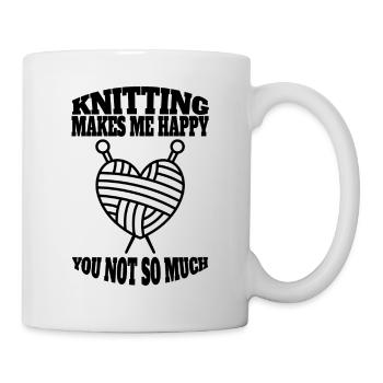 Tricot couturière cadeau crochet fille couture - Mug blanc - blanc - Droite