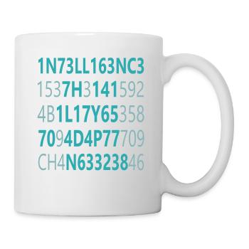 Intelligence Is The Ability To Adapt To Change - Tasse - Weiß - Rechts