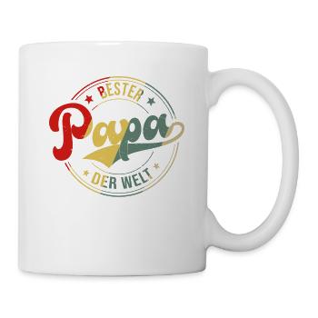 Bester Papa Der Welt - Tasse - Weiß - Rechts