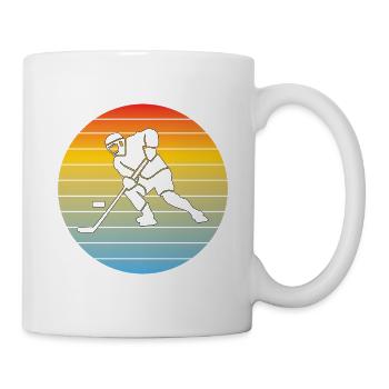 Cadeau de sports d'hiver de hockey sur glace de l'équipe de hockey sur glace - Mug blanc - blanc - Droite