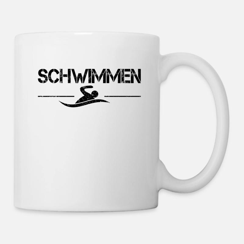 Schwimmen - Tasse - Weiß