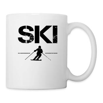 Ski - Mug blanc - blanc - Droite